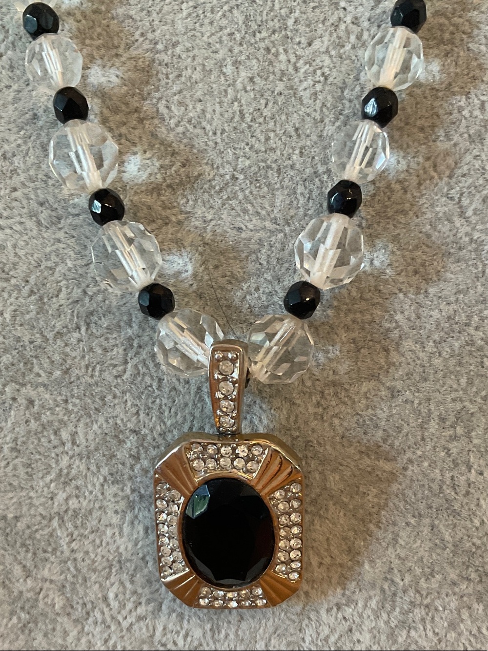Vintage Richelieu Signed Necklace Featuring An Art Deco Revival Aesthetic